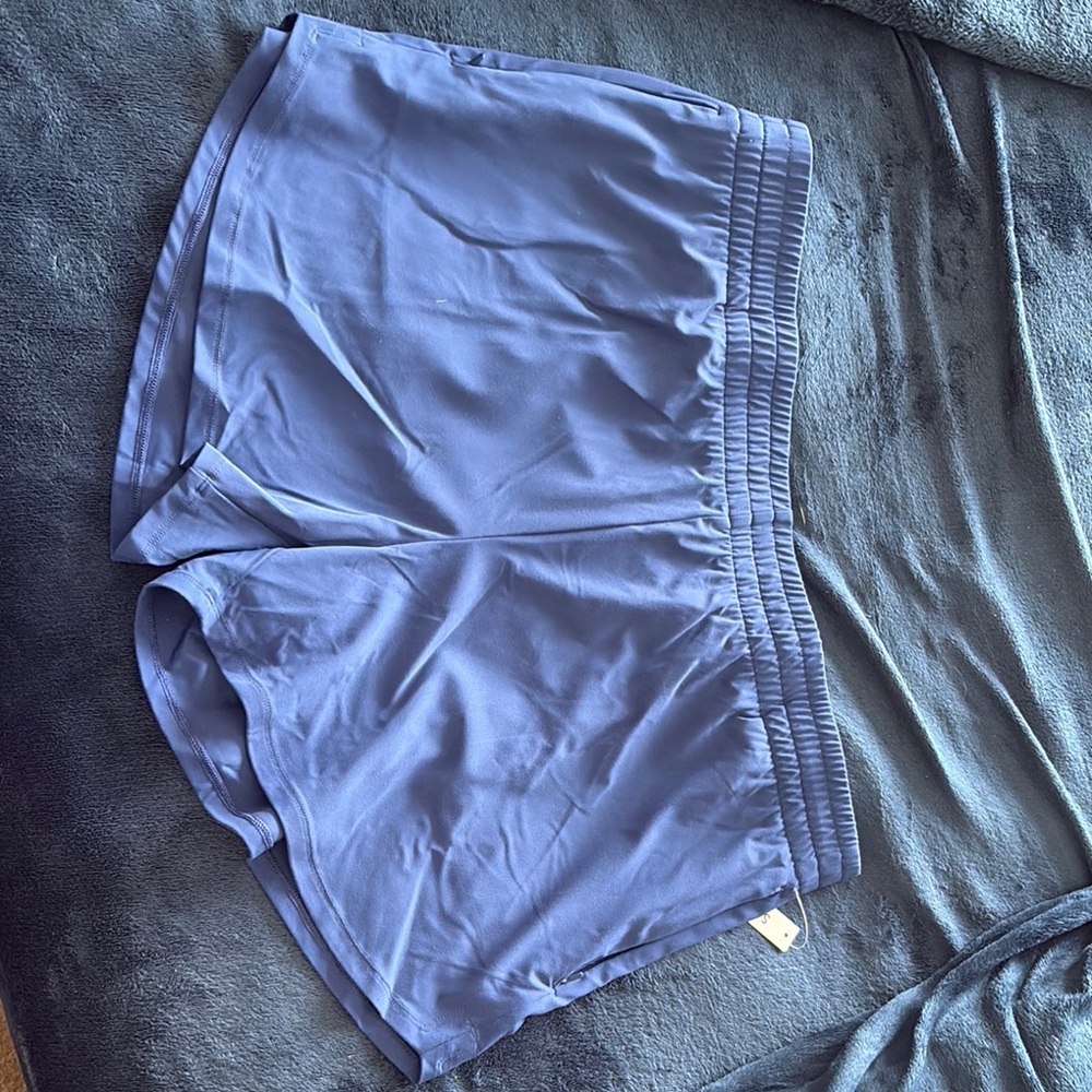Stylish Blue Elastic Shorts